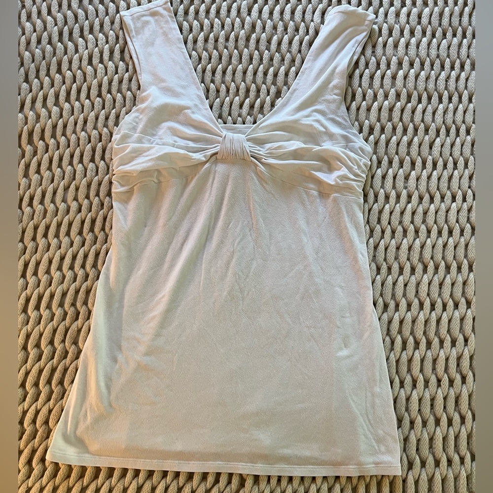 Express womens large white thick strap top